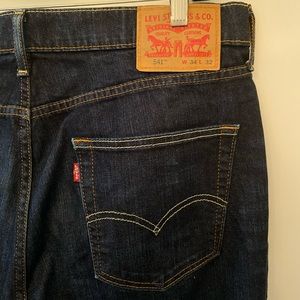 Levi’s 541 athletic fit dark blue jeans